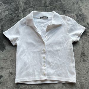 brandy melville button down top NWOT